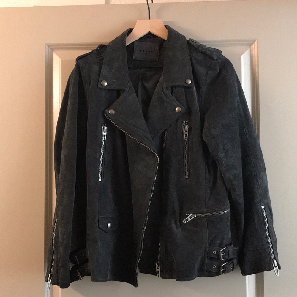 Blank NYC suede moto jacket